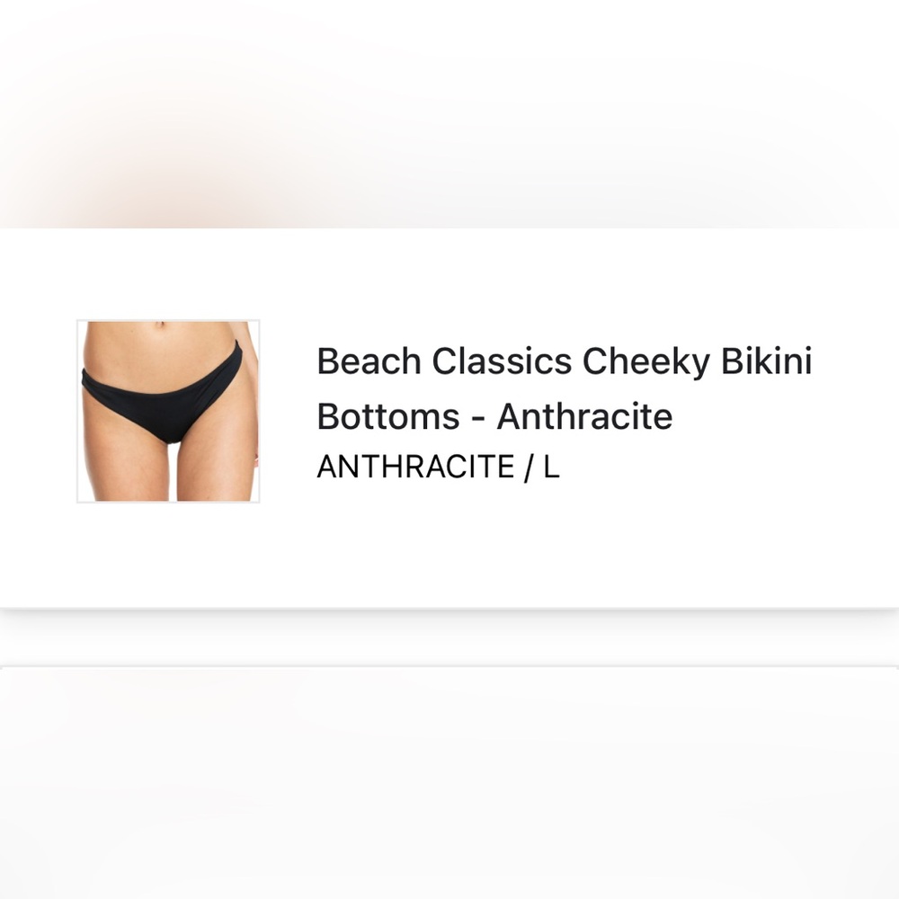 Never worn, large Roxy cheeky bottoms